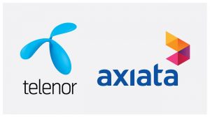 Telenor & Axiata logos